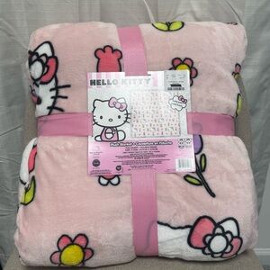 Hello Kitty Spring Flowers Blanket